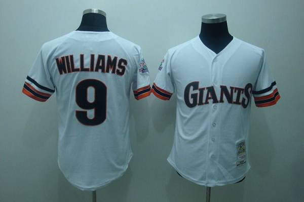 Mitchell and Ness 1989 Giants #9 Matt Williams Stitched White Throwback MLB Jersey - Click Image to Close